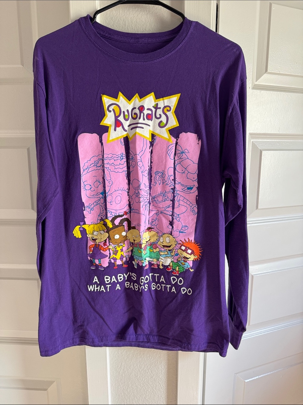 Rugrats Purple Graphic Long-Sleeve Tee